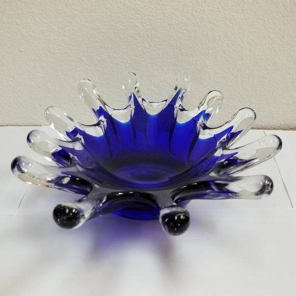 #1137 Continental Creations Ocean Spray Blue Bowl - Picture 4 of 9